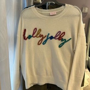 Holly Jolly sweater - ivory